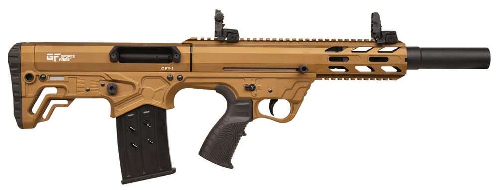 Rifles Long Guns GForce Arms ZPAP M70 12Gauge GFORCE GFY1 12GA 18.5 5RD BULLUP BRONZE • Model: ZPAP M70